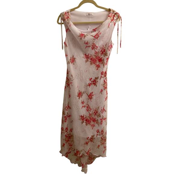 Speechless Floral Midi Dress Sleeveless Cowl Neck Fairy Y2K Cottagecore Whimsy S - Picture 1 of 6